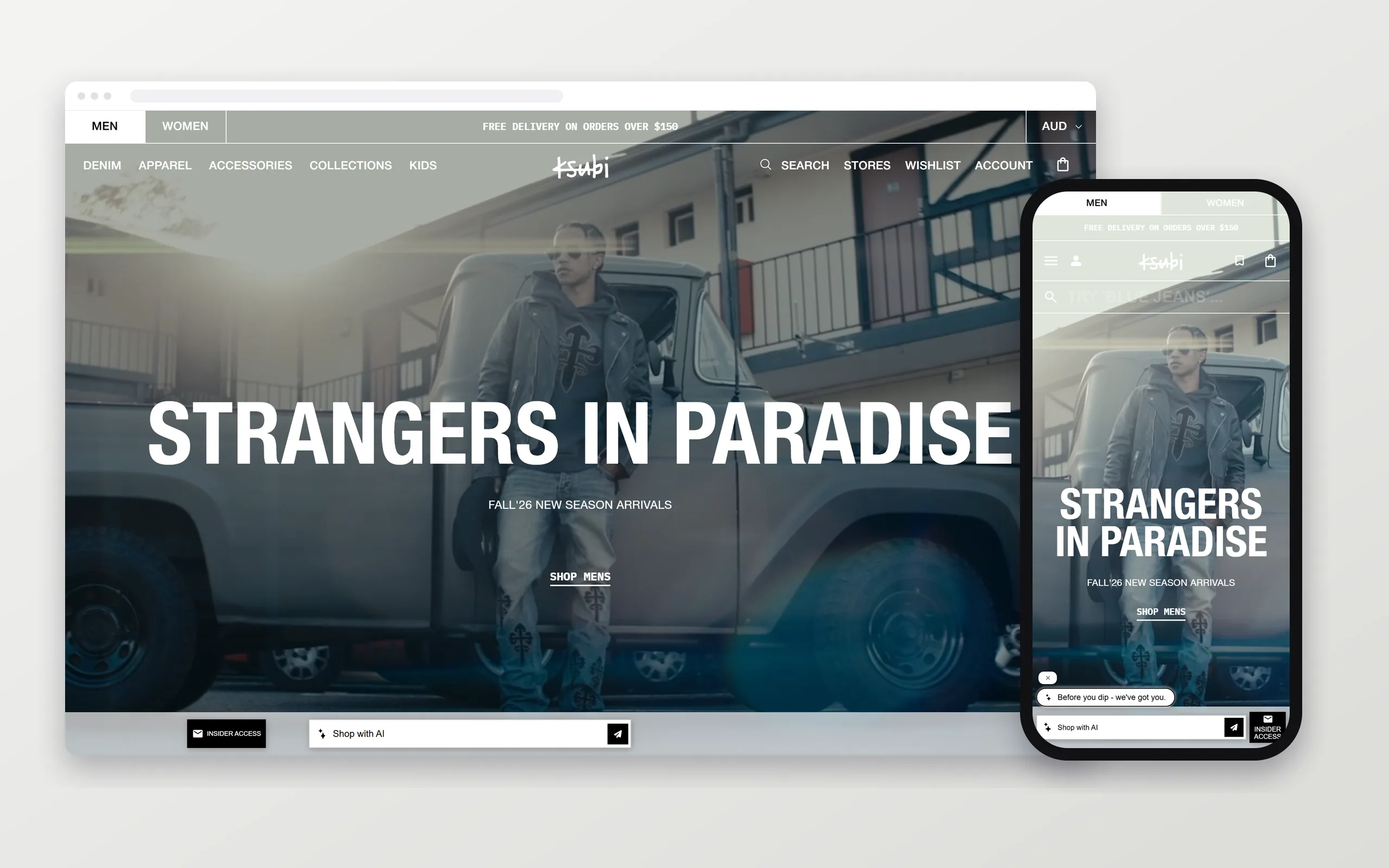 ksubi.com.au on desktop and mobile